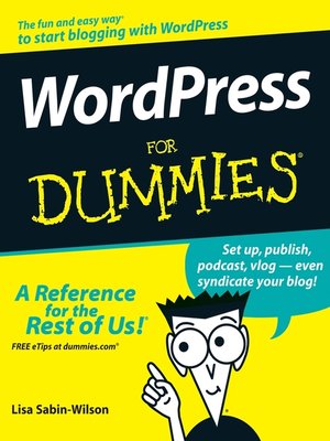 cover image of WordPress For Dummies